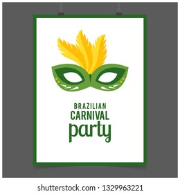 Carnival festive posters set. Bright confetti fireworks, Festival abstract color background. Rio carnival background