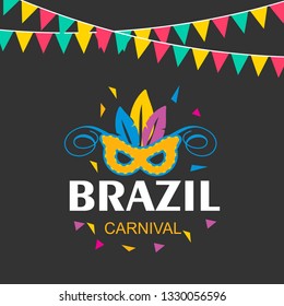 Carnival festive posters set. Bright confetti fireworks, Festival abstract color background. Rio carnival background