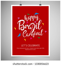 Carnival festive posters set. Bright confetti fireworks, Festival abstract color background. Rio carnival background