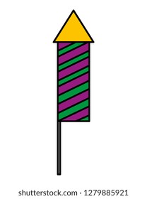 carnival firework rocket icon