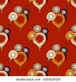 Carnival firework seamless pattern. Original design for print or digital media.