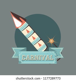 carnival fireworks celebration retro vintage