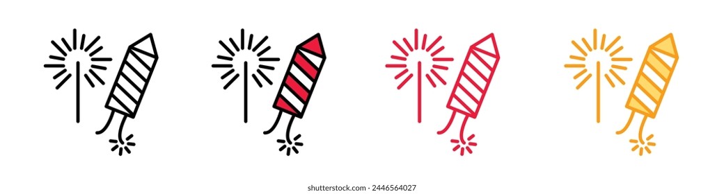 Carnival Fireworks Display Icon for Festive Celebrations