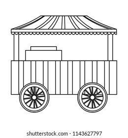 Carnival Food Cart Stock Vector (Royalty Free) 1143627797 | Shutterstock