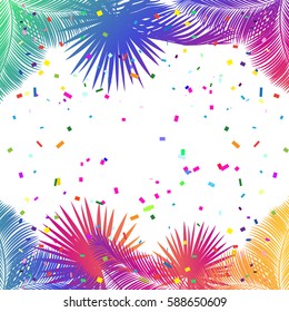 Carnival frame abstract background vector illustration