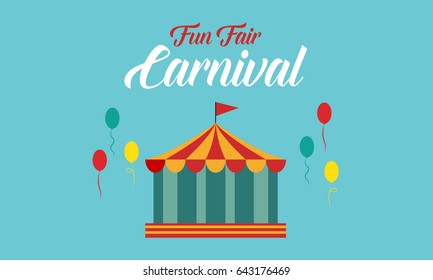 The carnival funfair background style