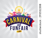 The carnival funfair. vector illustration