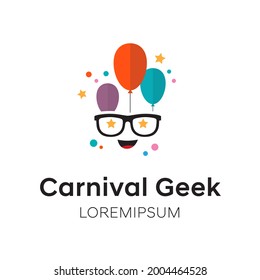 Carnival Geek logo or symbol template design