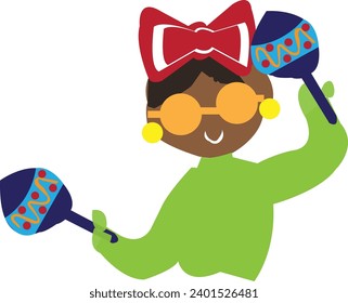 carnival girls art illustration design