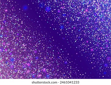 Carnival Glitter. Happy Surprise Illustration. Neon Serpentine. Pink 3d Burst. Digital Banner. Modern Dust. Light Pattern. Festive Tinsel. Purple Carnival Glitter