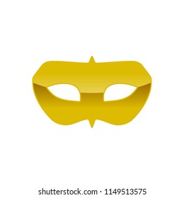 Carnival Golden Mask Symbol Design
