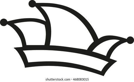 Carnival hat outline