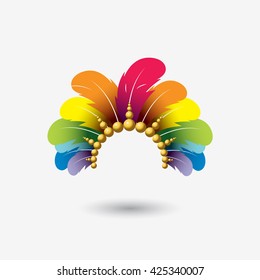 Carnival headdress - vector illustration