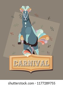 carnival horse circus show decoration retro