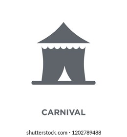 Carnival icon. Carnival design concept from Circus collection. Simple element vector illustration on white background.