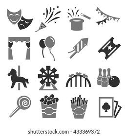 carnival icon set