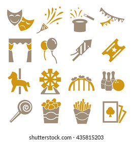 carnival icon set