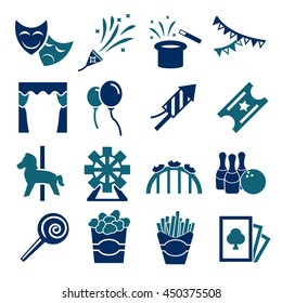carnival icon set