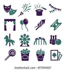 carnival icon set