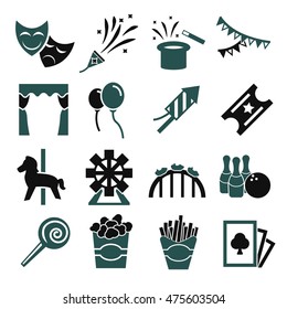 carnival icon set