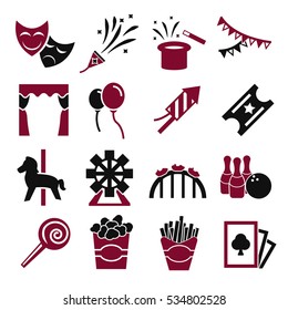 carnival icon set