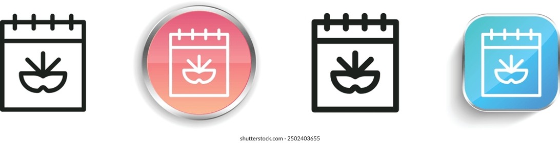 carnival icon. Thin Linear, Regular and Button Style Design Isolated On White Background