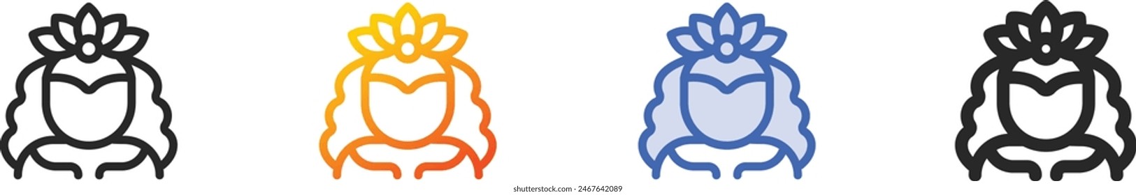 carnival icon.Thin Linear, Gradient, Blue Stroke and bold Style Design Isolated On White Background