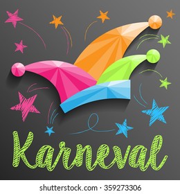 Carnival Jester Hat Vector (german)