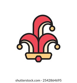 Ilustração do vetor de ícone do Carnival Jester