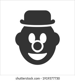 Carnival, joker icon, vector graphics