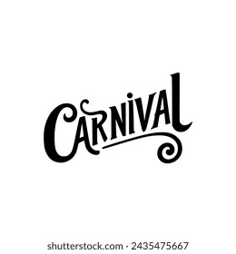 carnival letter sticker t shirt vector illustration template design