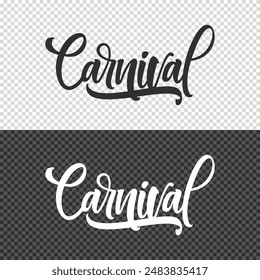 carnival lettering clipart element design