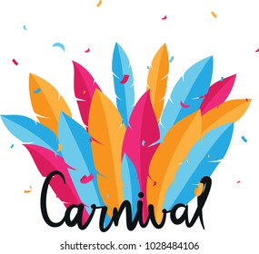 Carnival Lettering with party elements