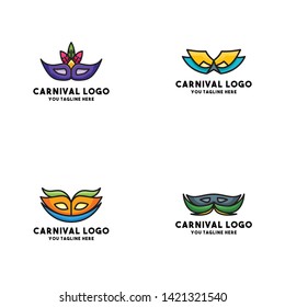 carnival logo set bundle website graphic modern gradient creative logotype