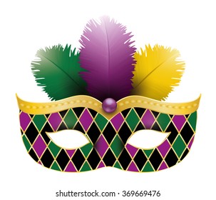 Carnival Mardi Gras Mask. 