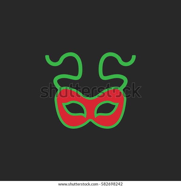 Download Carnival Mardi Gras Mask Symbol Simple Stock Vector ...