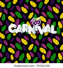 Carnival mardi gras pattern