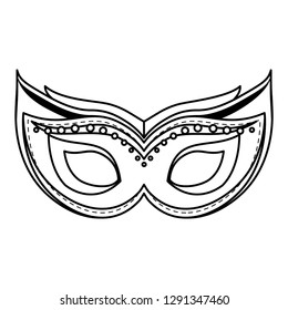 carnival mask accessory icon