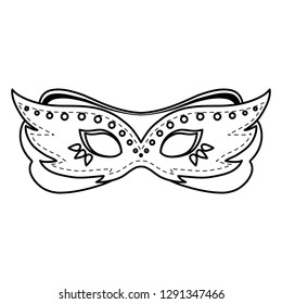 carnival mask accessory icon