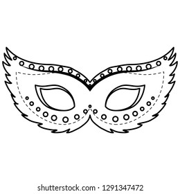 carnival mask accessory icon