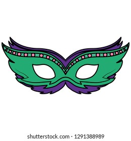 carnival mask accessory icon