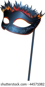 carnival mask blue (vector eps format 8)