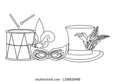 carnival mask cartoon