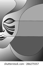 Carnival mask design. It can be used as poster, invitation, background or anything else. Editable format.