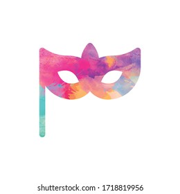 Carnival Mask Design Template, Party Mask Icon