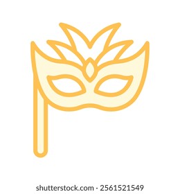 Carnival Mask duotone line icon , vector, pixel perfect, illustrator file