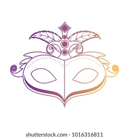 carnival mask with feathers