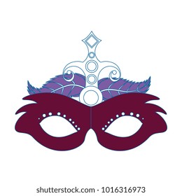 carnival mask with feathers