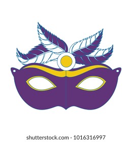 carnival mask with feathers
