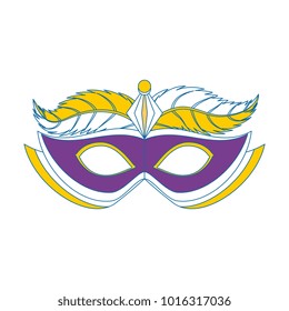 carnival mask with feathers